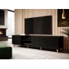 Mueble RTV Cama PAFOS 200x42x52 negro mate