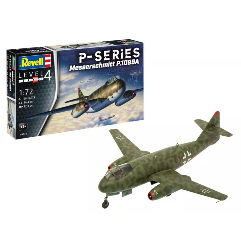 Maqueta de plástico avión REVELL Messerschmitt P.1099A-P-SER escala 1/72