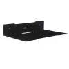 Estante de pared para decodificador MACLEAN MC-122, acero, negro, carga máx. 5 kg, distancia entre orificios 219 mm