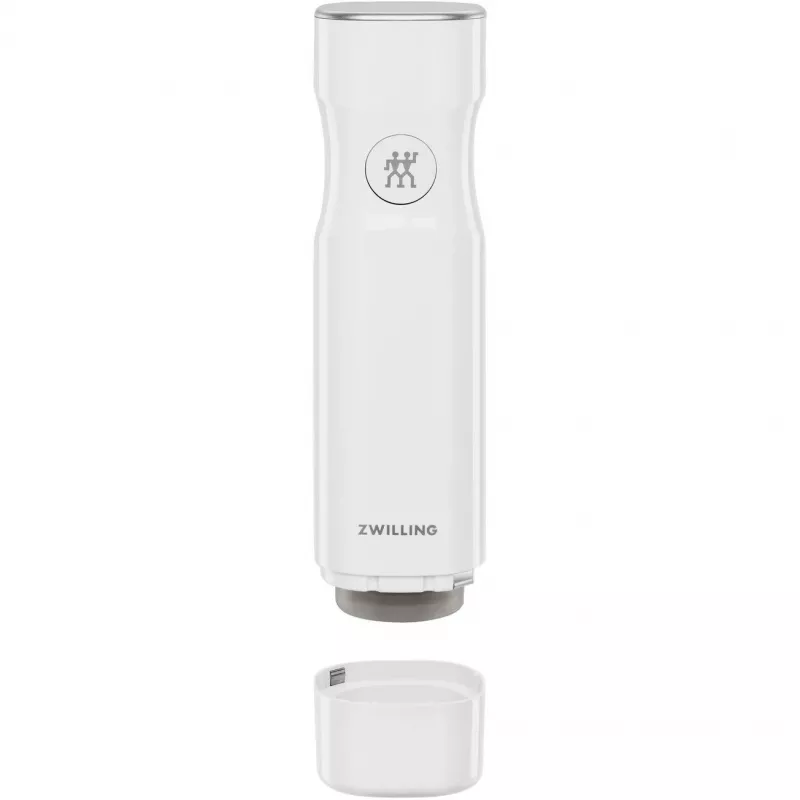 Envasadora al vacío ZWILLING FRESH & SAVE Blanca Bomba, batería 3,7 V, puerto de carga Micro-USB, 190×50×50 mm, 330 g