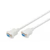 Cable de conexión módem nulo Assmann. D-Sub9 H/H. 3,0 m. Cubiertas de clip. be (AK-610100-030-E)