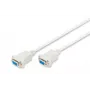 Cable de conexión módem nulo Assmann. D-Sub9 H/H. 3,0 m. Cubiertas de clip. be (AK-610100-030-E)