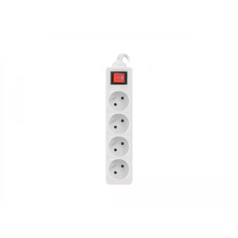 Regleta Lanberg PS1-04E-0150-W 1,5 m 4 tomas AC para interiores blanco