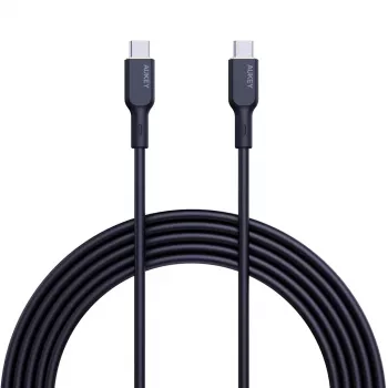 AUKEY CB-SCC241 USB-C Power Delivery PD 240W 5A 20V 1m nailon negro - D