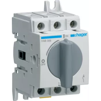 Interruptor seccionador Hager 3P 63A HAB306 (HAB306)
