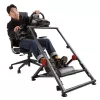 NanoRS RS155 Soporte plegable de acero para volante de gaming con soporte para pedales ajustable antideslizante