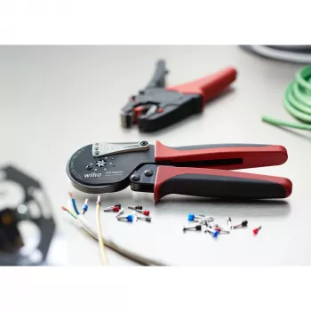 Alicate de crimpado Wiha 41246 Crimping Tool negro, rojo