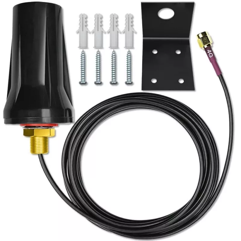 Antena dual 4G LTE omnidireccional 7dBi, exterior