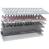 Deltaco GAM-100-W-DE. Teclado factor de forma: 65%. Estilo de teclado: Recto. Interfaz de dispositivo: USB + Bluetooth, interruptor de tecla: interruptor mecánico,