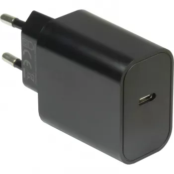 Cargador PD-2020, cargador USB-C (negro, sin cable, PD 20 vatios, Quick-Charge 3.0)
