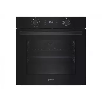 INDESIT Horno | IO K55C B | 71 L | Eléctrico | Catalítico | Electrónico | Altura 59,5 cm | Anchura 59,5 cm | Negro