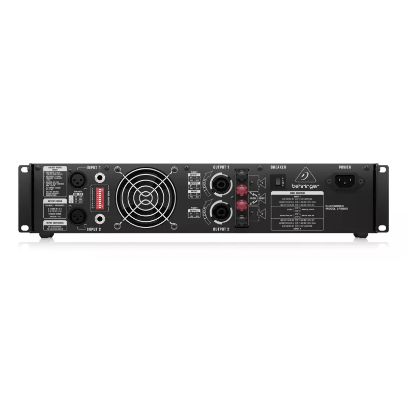 Behringer EP2000 Amplificador de audio directo/escenario negro