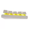 Teclado mecánico White Shark Wakizashi-2 switch US Red, tenkeyless/distribución US, blanco