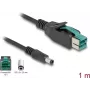 Cable PoweredUSB DeLOCK macho 12 V a DC 5.5 x 2.5 mm macho 1 m