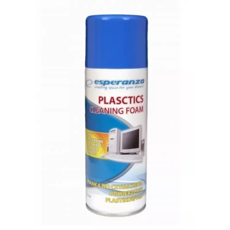 Espuma limpiadora para pantallas ESPERANZA ES104 para pantallas y plásticos, 400 ml, multicolor
