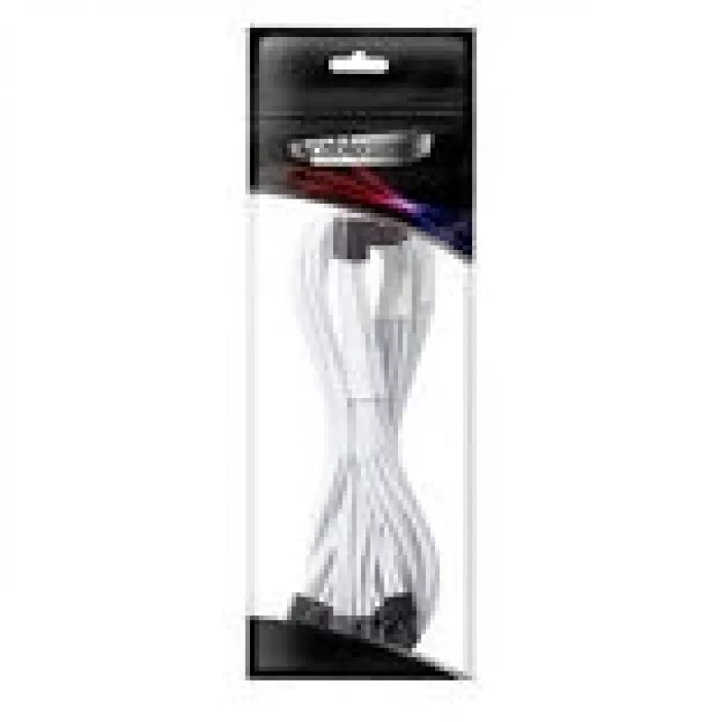 Cable de conexión CableMod C-Series Pro - Variante A, 90°, 16 pines a 3x8 pines PCIe, Blanco