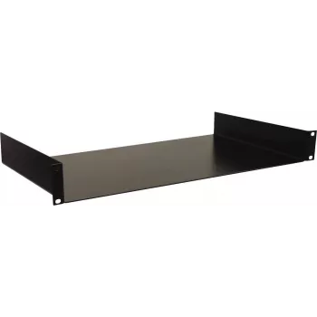 Bandeja de montaje para rack Omnitronic 30100916 1U, negra, acero 19 pulgadas