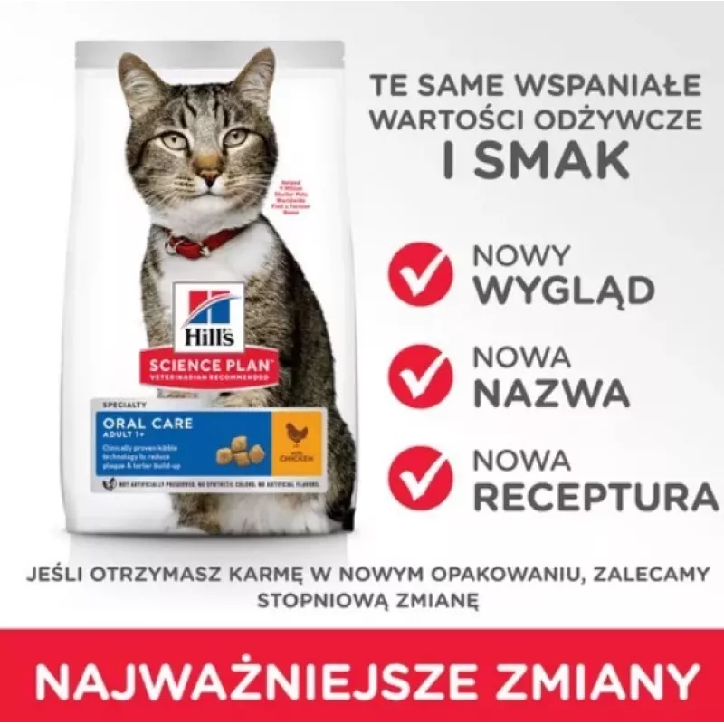 HILL'S SP Adult Oral Care Chicken - pienso para gatos - 1,5 kg