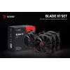 SAVIO BLADE X1 set de ventiladores, 3 x 120 mm, PWM de 4 pines, negro