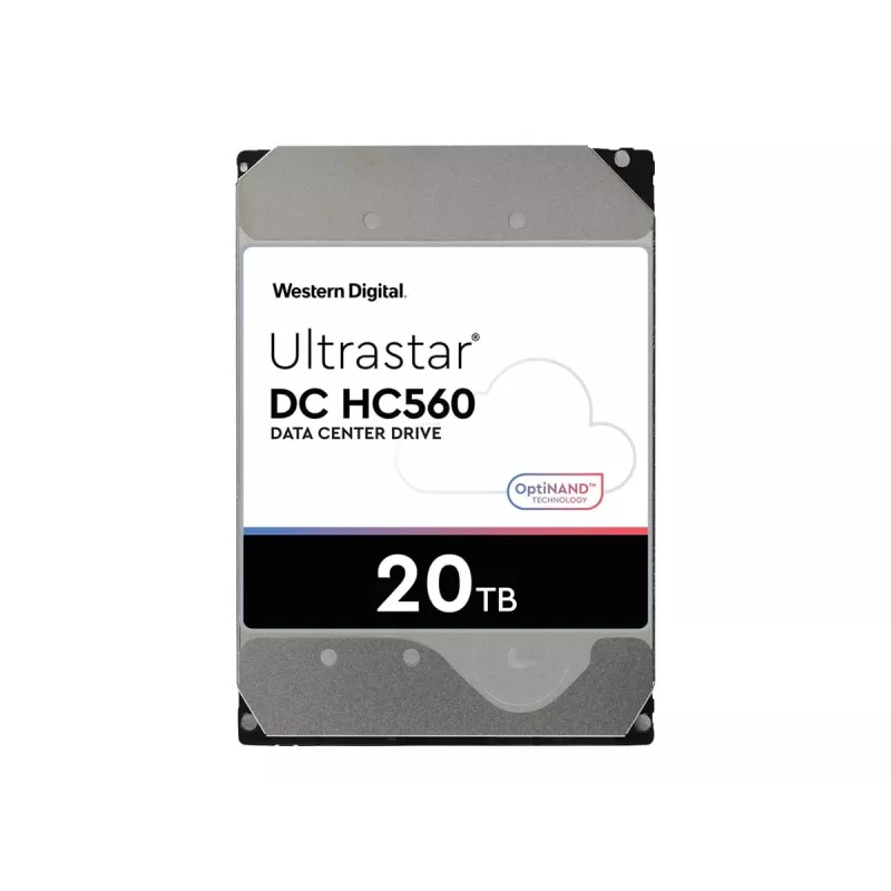 WD Ultrastar DC HC560 - Disco duro - 20TB - interno - 3.5 (8,9 cm) - SAS 12Gb/s - 7200 rpm - Búfer: 512MB (0F38652)