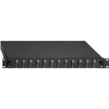 Caja de empalme de fibra óptica Rutenbeck BasicLine 19 pulgadas ampliable, montaje en rack 19 pulgadas