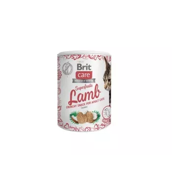 Snack para gatos Brit Treat Superfruits Lamb 100 g – carnoso, sin cereales, sin conservantes, gatos adultos