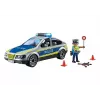 Coche de policía Playmobil con sirena y luz intermitente, multicolor, plástico, 3+