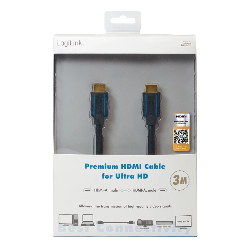 Cable HDMI LogiLink CHB005 3 m