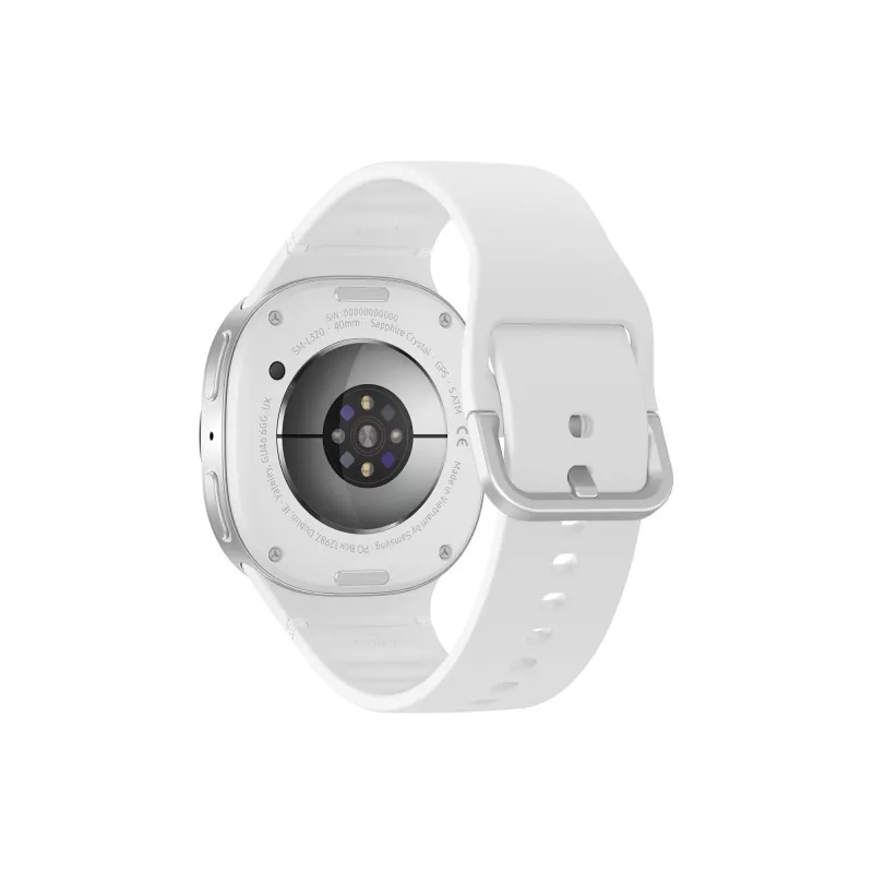 Samsung Galaxy Watch 8 3,3 cm (1,3 inch) AMOLED 40 mm digital 438 x 438 píxeles pantalla táctil 4G plata Wi-Fi GPS (satélite)