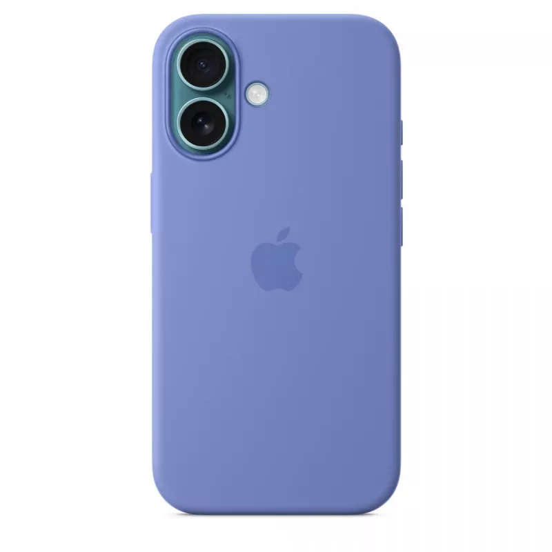 Funda de silicona para iPhone 16 con MagSafe - periwinkle