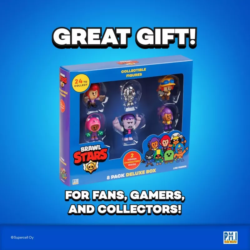 BRAWL STARS S1 FIGURAS – pack de 8 DELUXE BOX VER.C