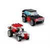 LEGO Creator 3-in-1 31146 Camión de plataforma con helicóptero