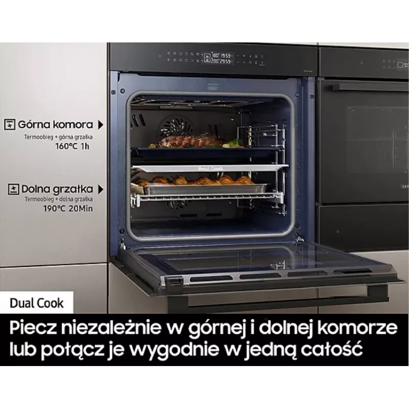 Horno eléctrico integrable Samsung NV7B42251AK — clase de eficiencia energética A+