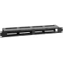 Panel de gestión de cables LOGON RAO420BL 1U negro 19 pulgadas