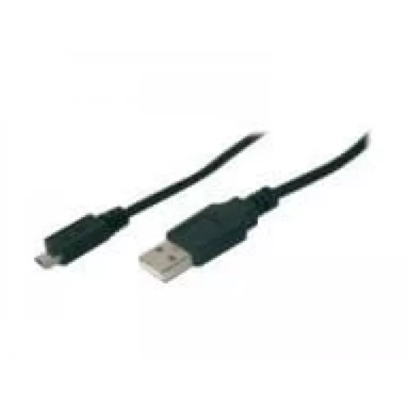 Cable de conexión Assmann USB 2.0 Type-A - Micro B M/M 3,0 m compatible con USB 2.0 UL negro (AK-300110-030-S)