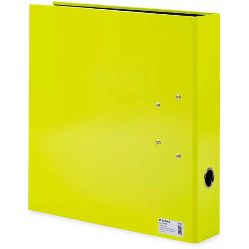 Archivador de anillas HERMA 20063 A4 Amarillo anilla redonda 70 mm almacenamiento