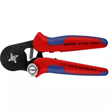 Alicate de crimpar autoajustable 97 53 04 SB (rojo/azul, para terminales de cable)