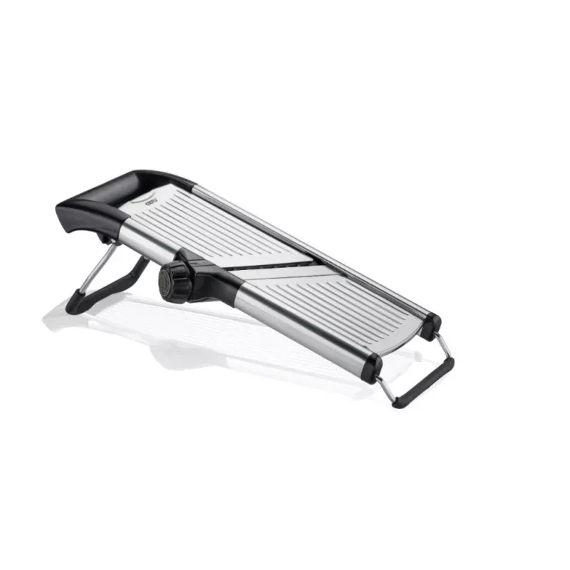Cortafiambres GEFU VOLARI G-89541 con cuchillas de acero inoxidable, grosor de corte 1–9 mm, diseño compacto