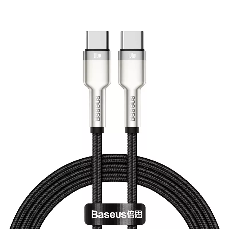 Cable USB-C a USB-C Baseus CATJK-C01, USB 3.2 Gen 1, 1 m, negro
