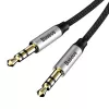Cable de audio Baseus Yiven conector jack 3,5 mm M30 1,5 m plateado + negro