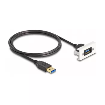 Módulo DeLOCK Easy 45 SuperSpeed USB USB 3.2 Gen 1 conector hembra USB Type-A a conector macho 1m