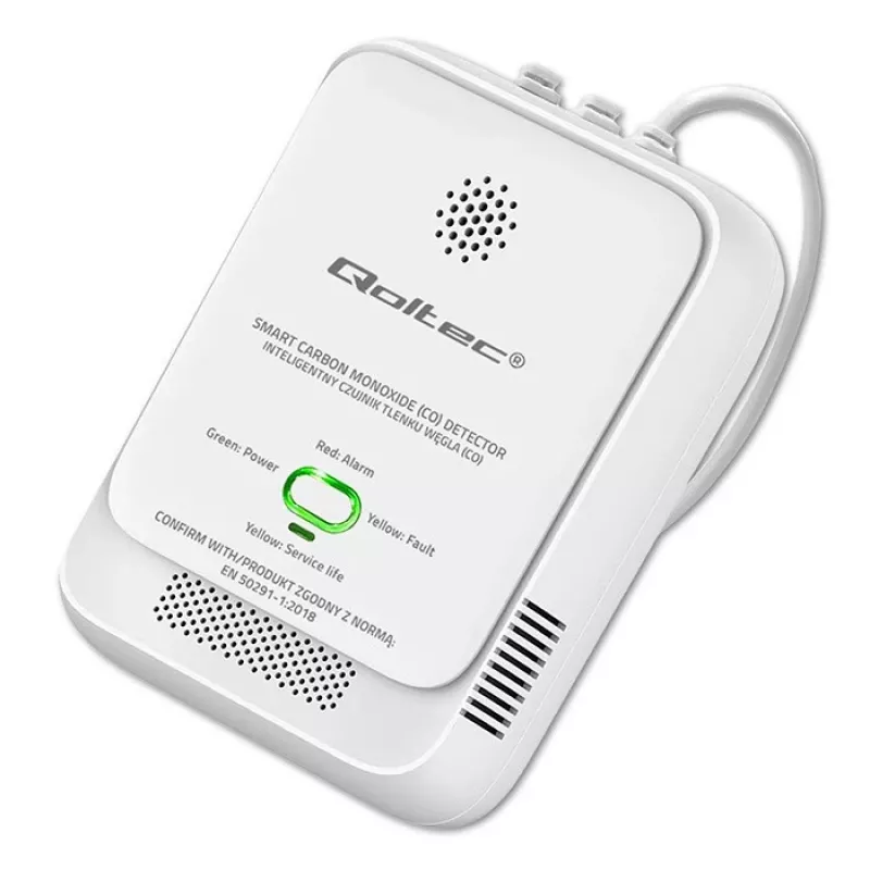 Detector de CO QOLTEC 52576 – sensor de monóxido de carbono, alarma de 85 dB