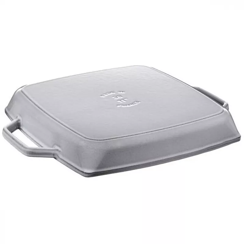 Sartén para parrilla Staub 40511-684-0 cuadrada 28 cm, apta para inducción, gris grafito