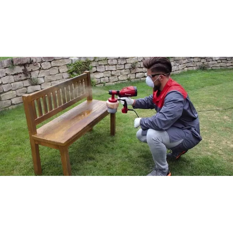 Einhell TC-SY 400 P 4260005 sistema de pulverización de pintura, 400 W, depósito de 0,8 l, rojo/negro