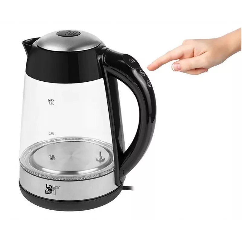 Hervidor de agua Lafe LAFCZA46806, 2200 W, 1,7 l, negro