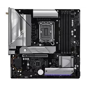 Placa base ASRock B860M LiveMixer WiFi — Intel B860, LGA 1851, micro ATX, DDR5, 4x DIMM, Wi‑Fi 6E, 2.5Gb LAN
