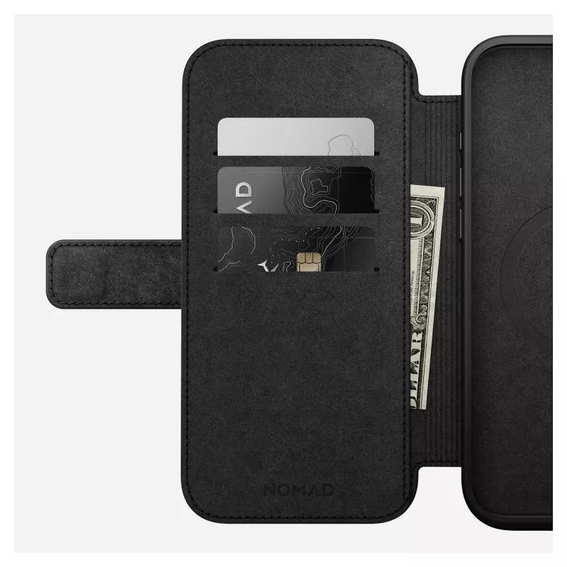 Funda tipo folio para móvil Nomad NM01675785 para móviles Apple, compatible con hasta 17,5 cm (6,9