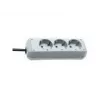 brennenstuhl Eco-Line - Regleta de enchufes - Tomas de salida: 3 - Cable de 1,5m - blanca (1158610015)