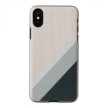Funda para smartphone man and wood para iPhone X/XS — traje gris, negra