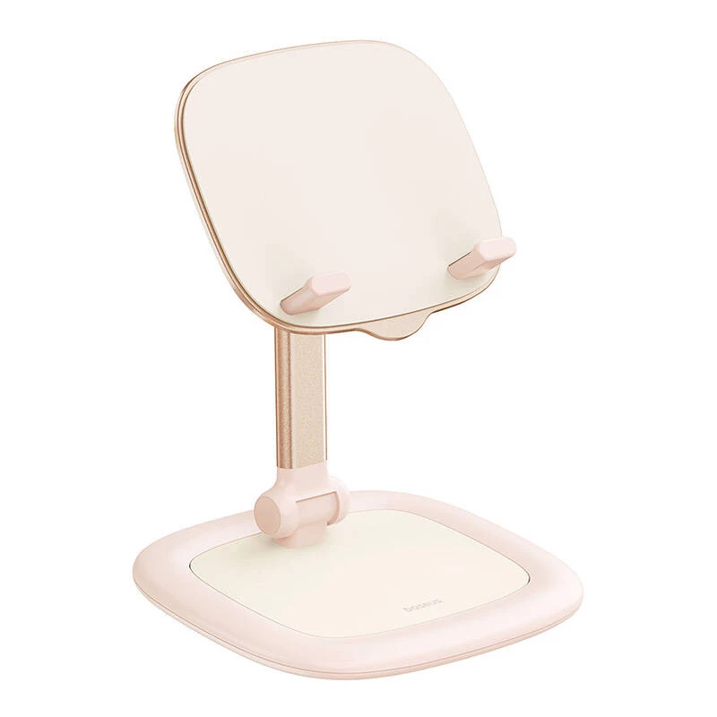 Soporte para tablet y móvil Baseus Seashell Series rosa – altura ajustable, ligero
